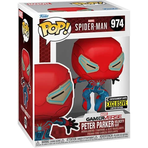 POP MARVEL SPIDERMAN GAME VERSE - PETER PARKER VELCITY SUIT #974