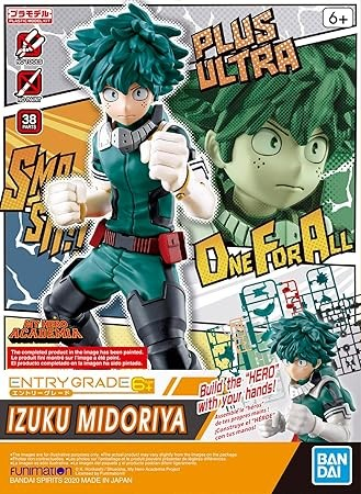 BANDAI MODEL KIT MY HERO ACADEMIA  - ENTRY GRADE MODEL KITS MHA IZUKU MIDORIYA