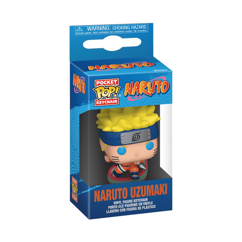 POCKET POP KEY CHAIN NARUTO - NARUTO UZUMAKI WITH SCROLL