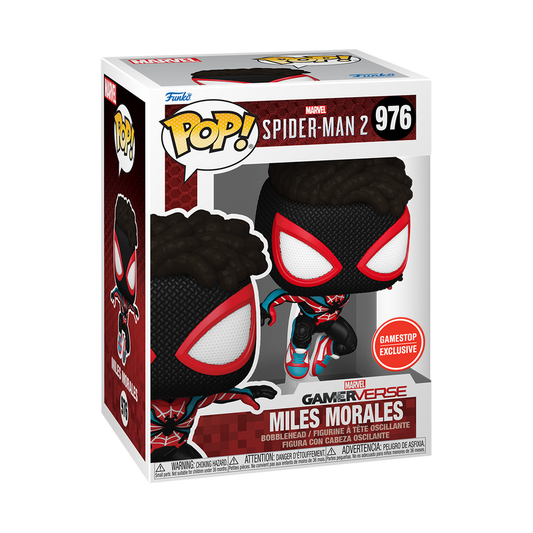 POP MARVEL SPIDERMAN 2 - MILES MORALES IN EVOLVED SUIT #976 (GAMESTOP)