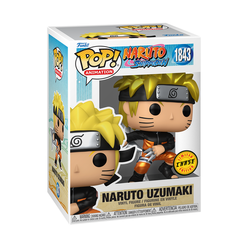 POP ANIMATION NARUTO SHIPPUDEN - NARUTO UZUMAKI WITH KUNAI & SHURIKEN (CHASE)