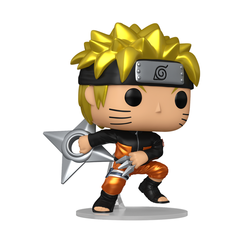 POP ANIMATION NARUTO SHIPPUDEN - NARUTO UZUMAKI WITH KUNAI & SHURIKEN (CHASE)