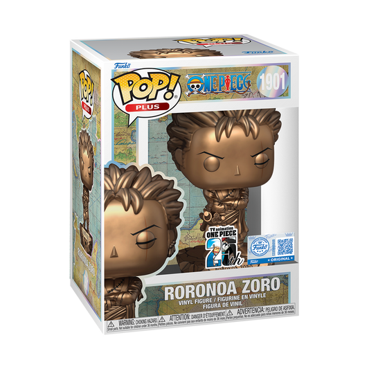 POP ANIMATION ONE PIECE - PLUS RORONOA ZORO STATUE (BRONZE)