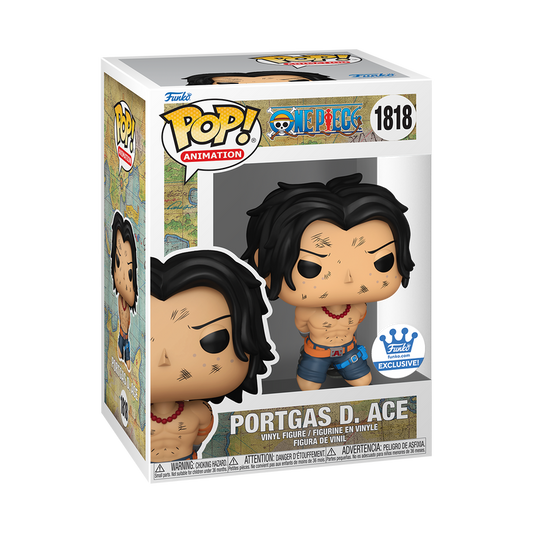 POP ANIMATION ONE PIECE - PORTGAS D. ACE (EJECUCIÓN) CON POP! PROTECTOR (FUNKO SHOP)
