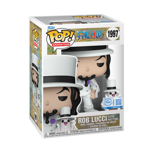 POP ANIMATION ONE PIECE - ROB LUCCI WITH HATTORI (TOY TEMPLE)