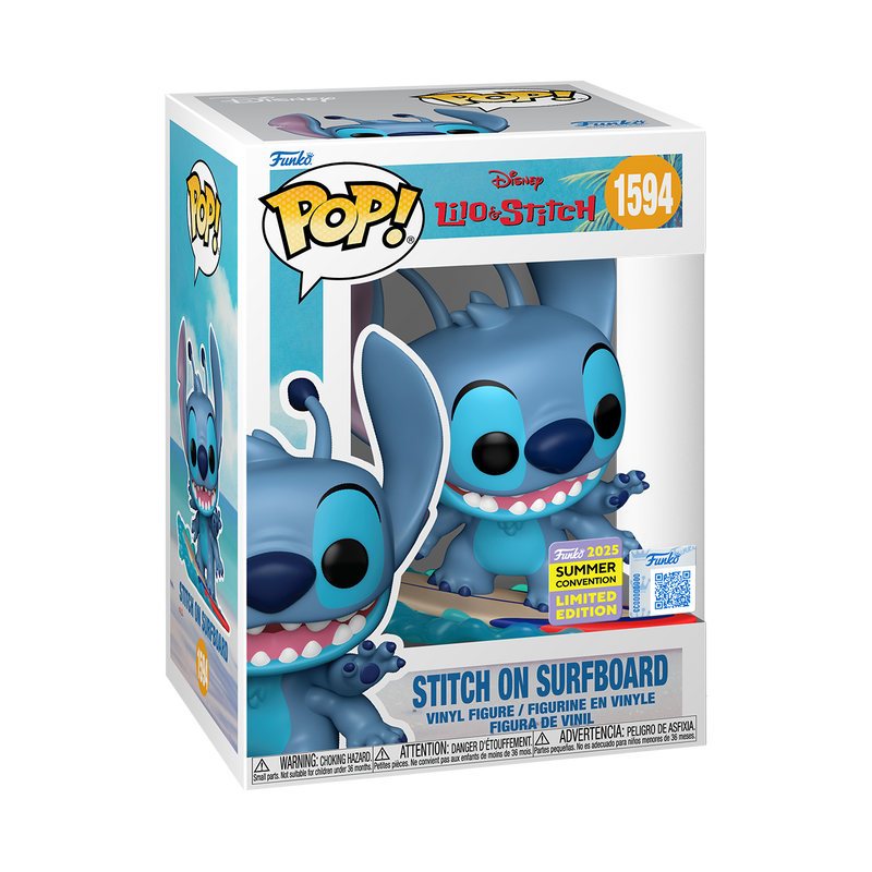 POP DISNEY LILO Y STITCH - STITCH ON SURFBOARD (SUMMER CONVENTION 2025)