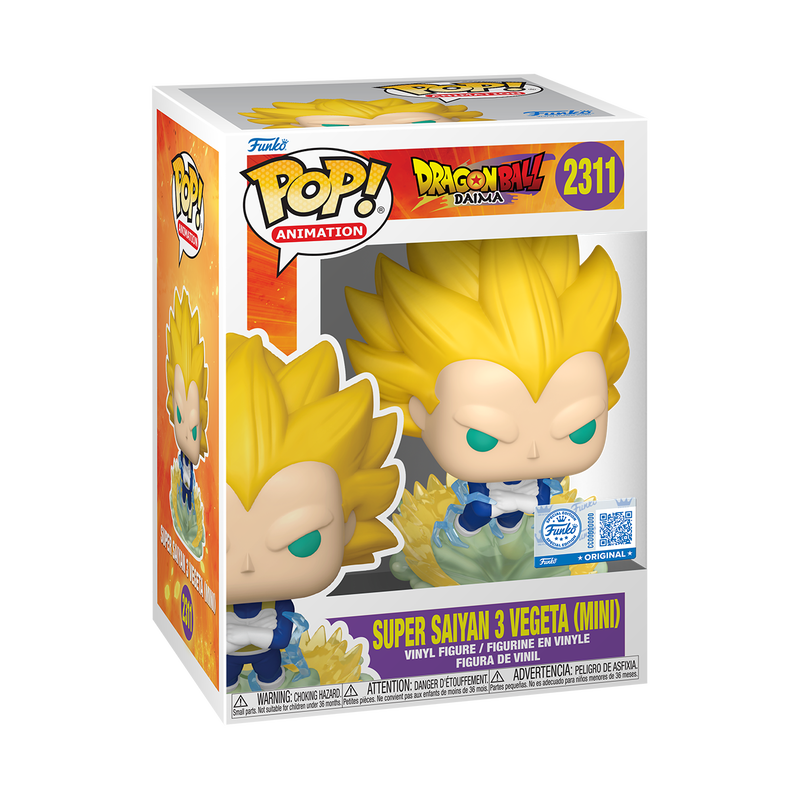POP ANIMATION DRAGON BALL DAIMA - SUPER SAIYAN 3 VEGETA (MINI) (EXCLUSIVE)