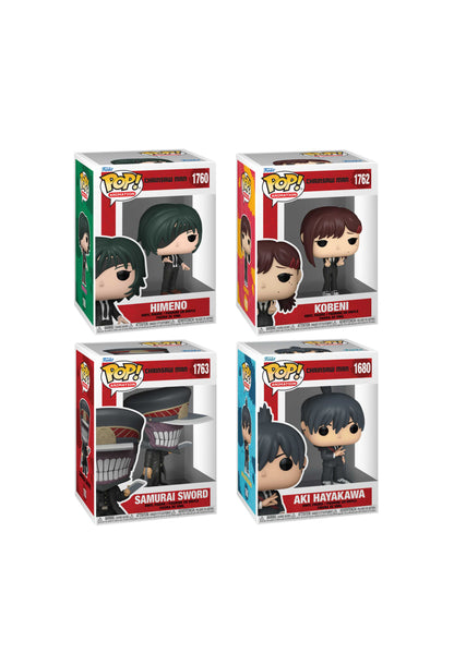 FUNKO POP ANIMATION CHAINSAW MAN - BUNDLE OF 4