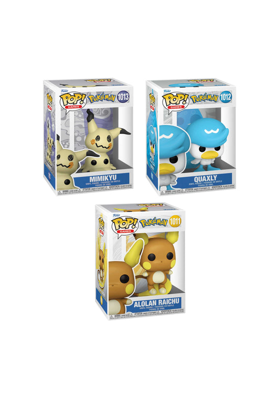 FUNKO POP GAMES POKEMON - BUNDLE OF 3