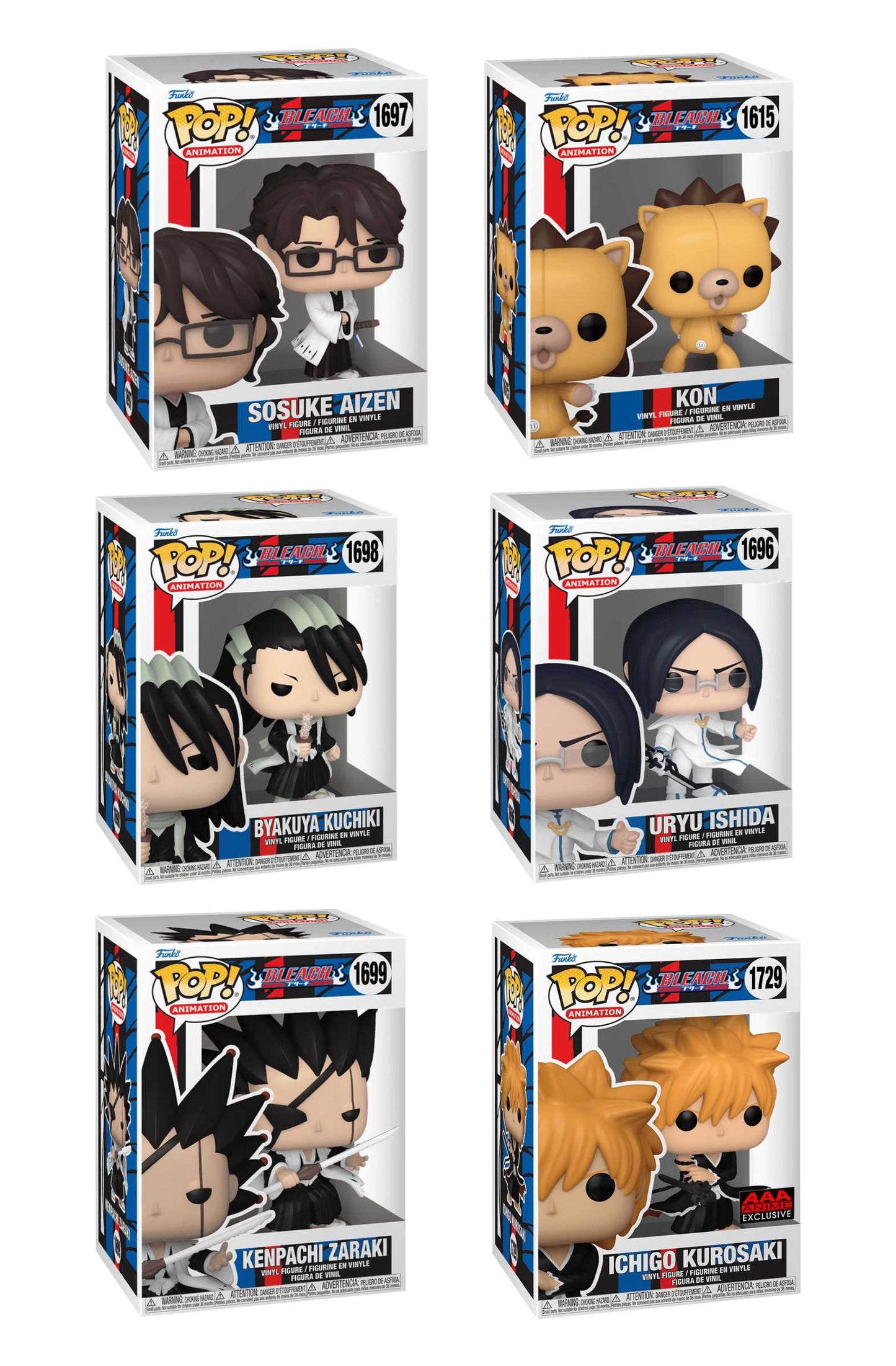 FUNKO POP ANIMATION BLEACH - BUNDLE OF 6