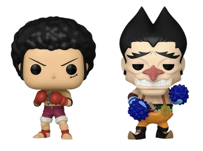 POP ANIMATION ONE PIECE - LUFFY & FOXY 2-PACK (HOT TOPIC)